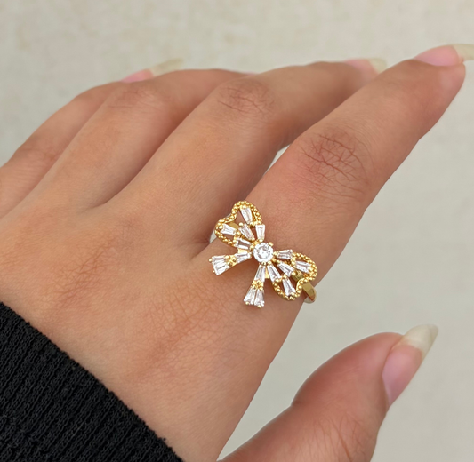 Crystal Bow Ring