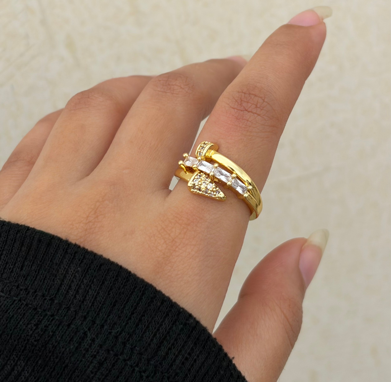 Serpentina Crystal Ring