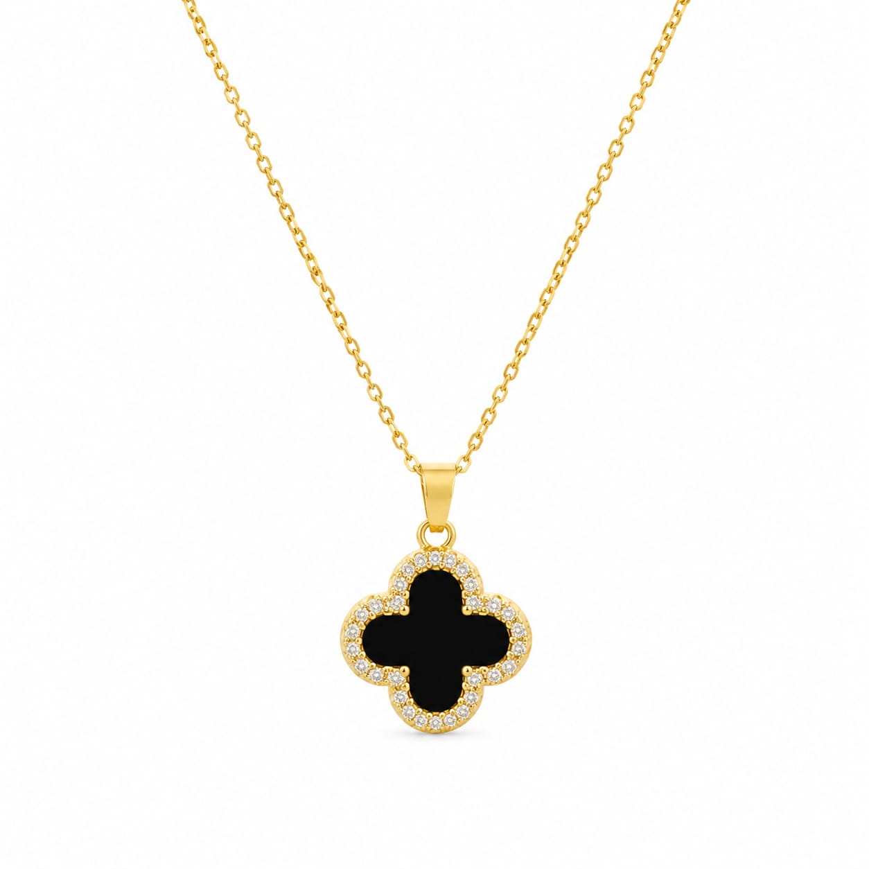 Noir Clover Luxe Necklace