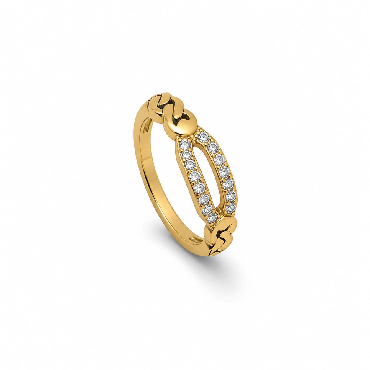 Seraphina Crystal Link Ring