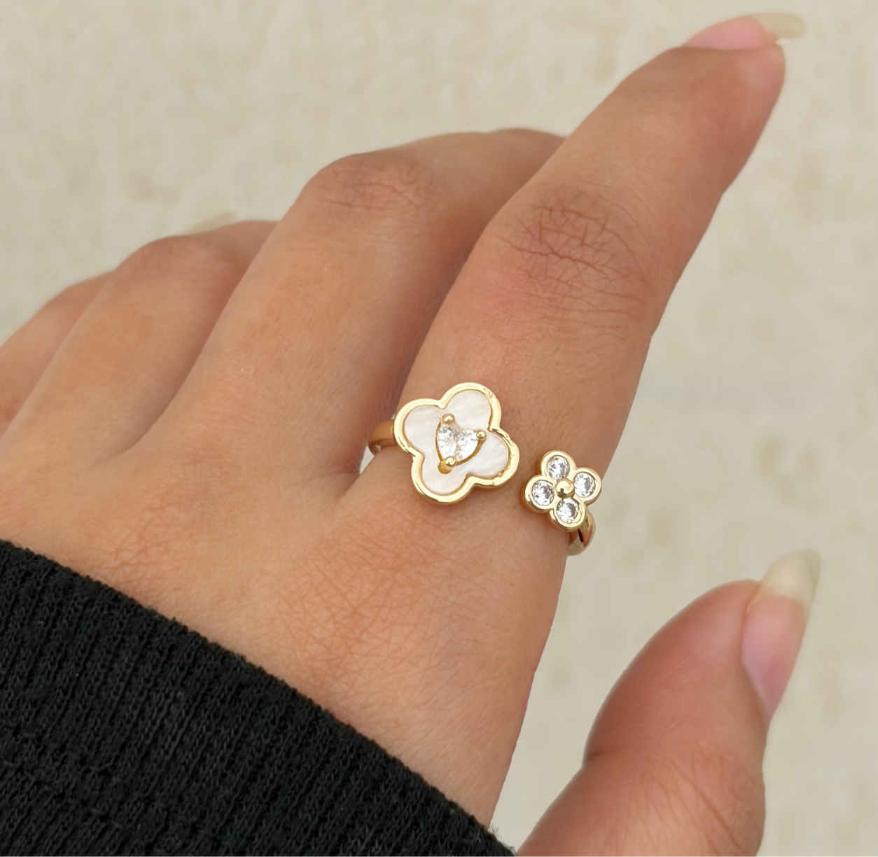 Clover Grace Adjustable Ring