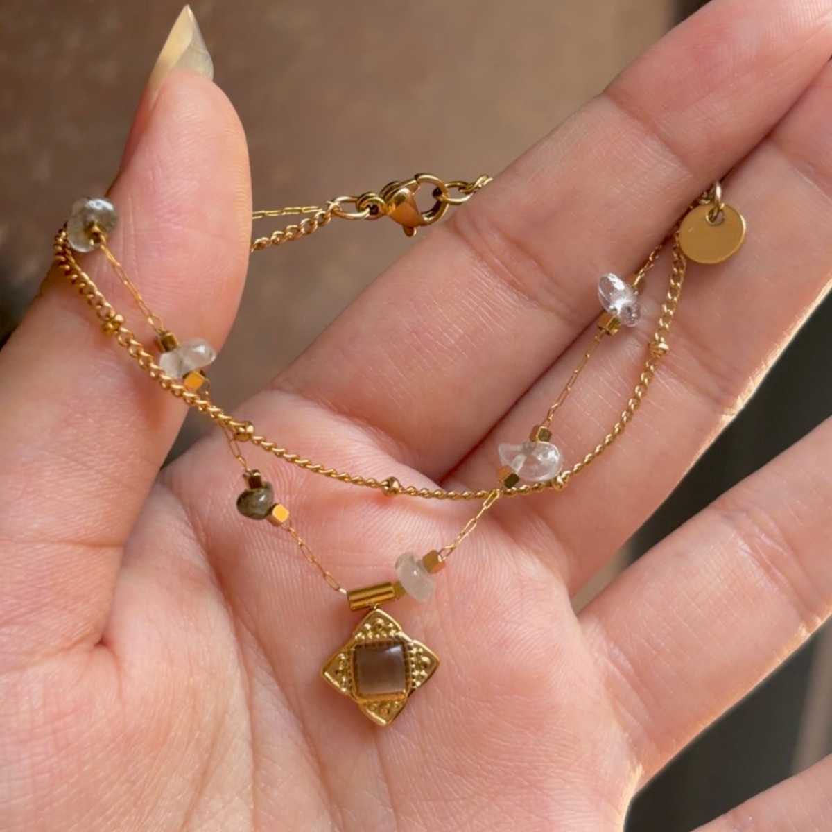 Celeste Charm Dual Layer Bracelet