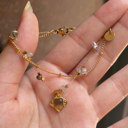 Celeste Charm Dual Layer Bracelet