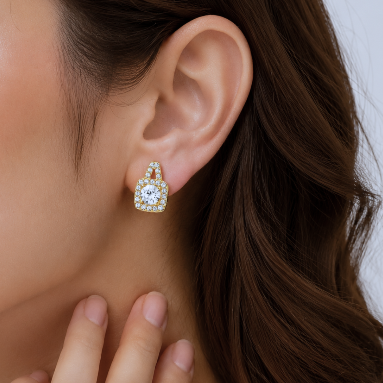 Celeste Crystal Stud Earrings
