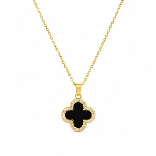 Noir Clover Luxe Necklace